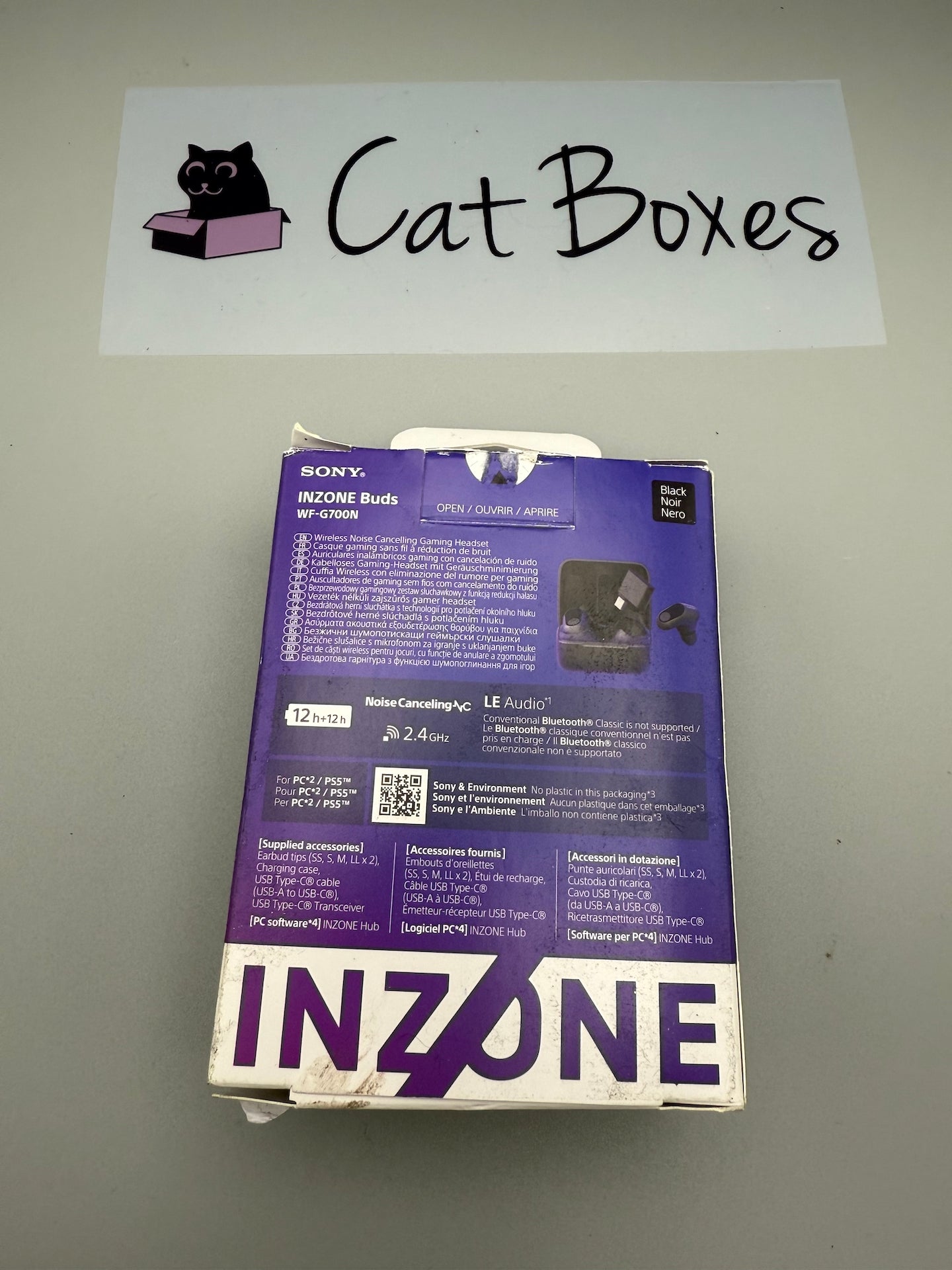 Sony INZONE Buds - True Wireless Gaming Earbuds - Black