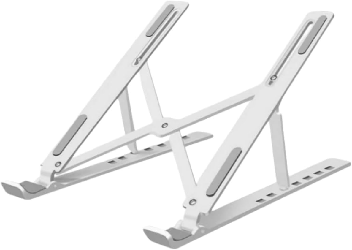 Vnvnvnv Adjustable Laptop Stand - Ergonomic design (white)