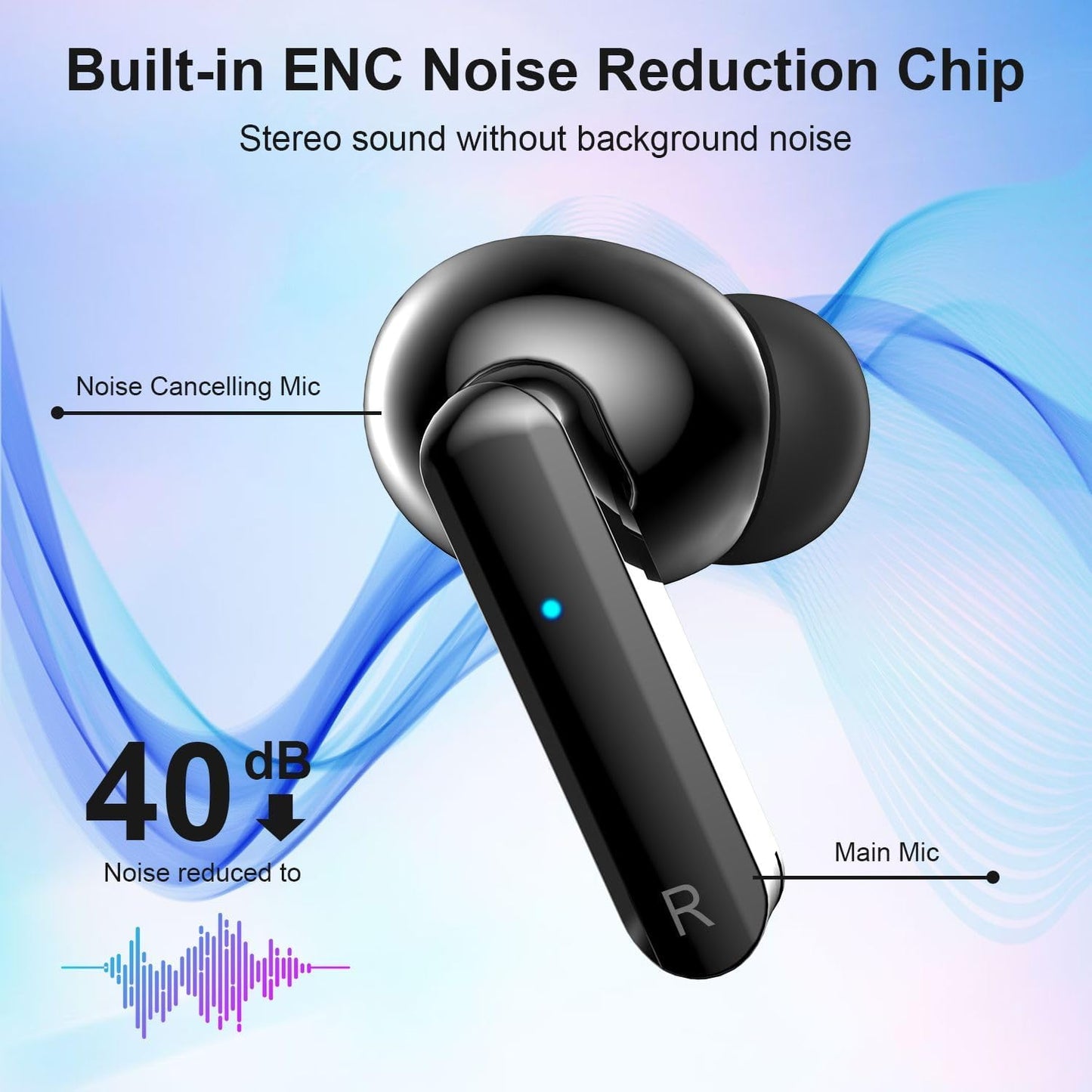 M919 Wireless Earbuds, Bluetooth 5.3 Headphones