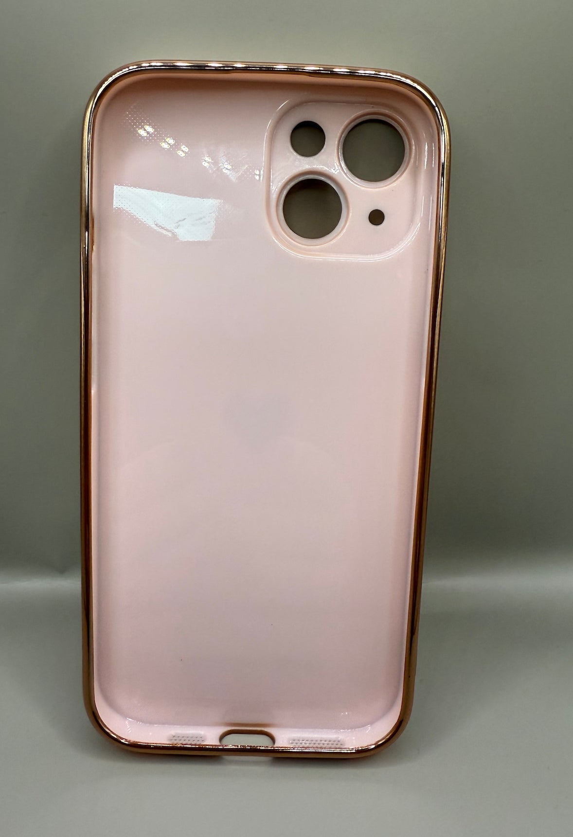 Teageo for iPhone 15 Case with 2 Screen Protector Heart Pattern, Light Pink