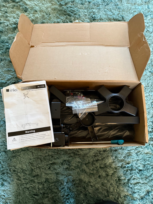 XINLEI Mobile TV Stand on Wheels for 13-50" Flat/Curved TVs, Height Adjustable