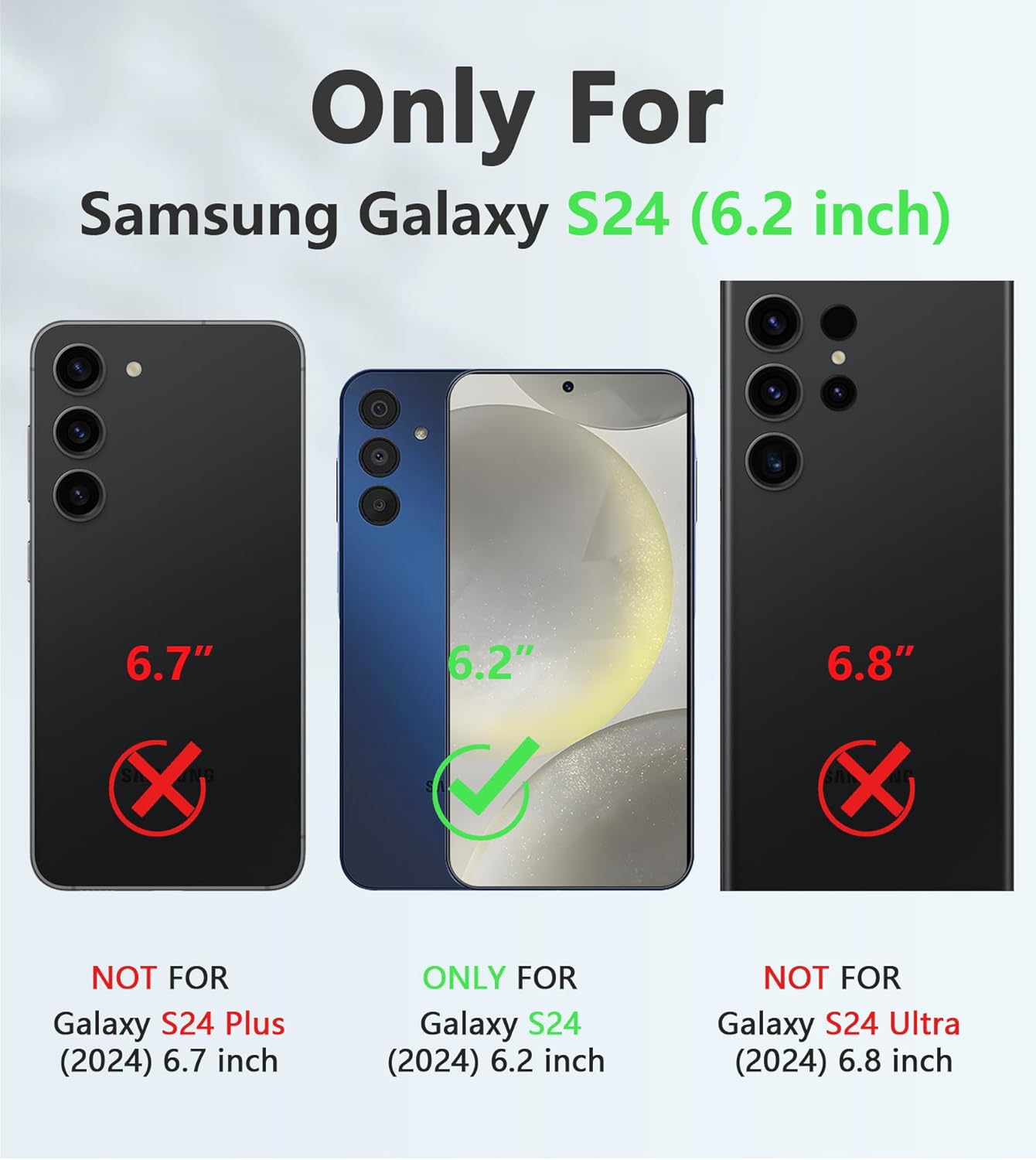 Fntcase for Samsung Galaxy S24 Case: Built-in Slide Camera Cover & Kickstand