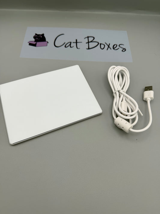 Seenda Touchpad for Windows 10/11, Wired Thin Aluminium USB Trackpad, White