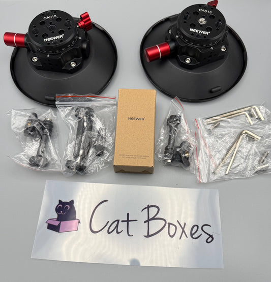 Neewer 6" Suction Cup Camera Mount with Ball Head Magic Arm, 2 Pack