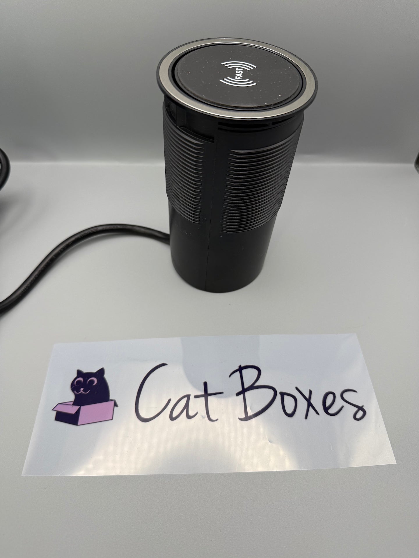 Knightsbridge Recess Mount Pop Up Dual USB Charger, Black