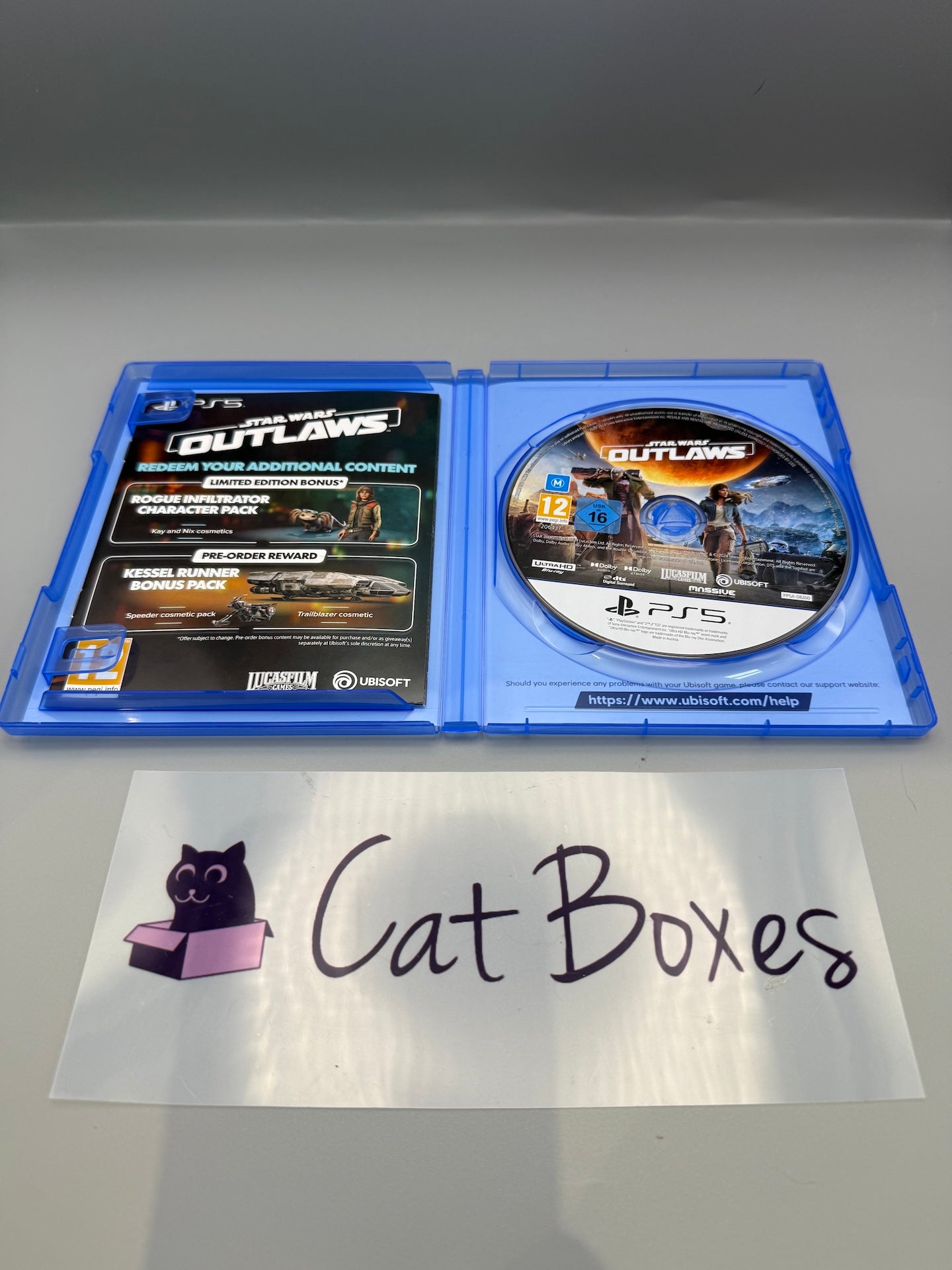 PS5 Star Wars Outlaws Limited Edition Game Unused Code Complete