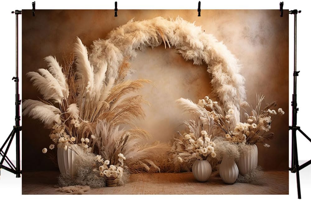 10x7ft Boho Floral Photography Backdrop
