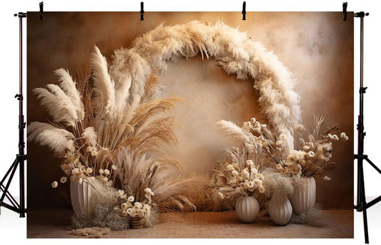 10x7ft Boho Floral Photography Backdrop
