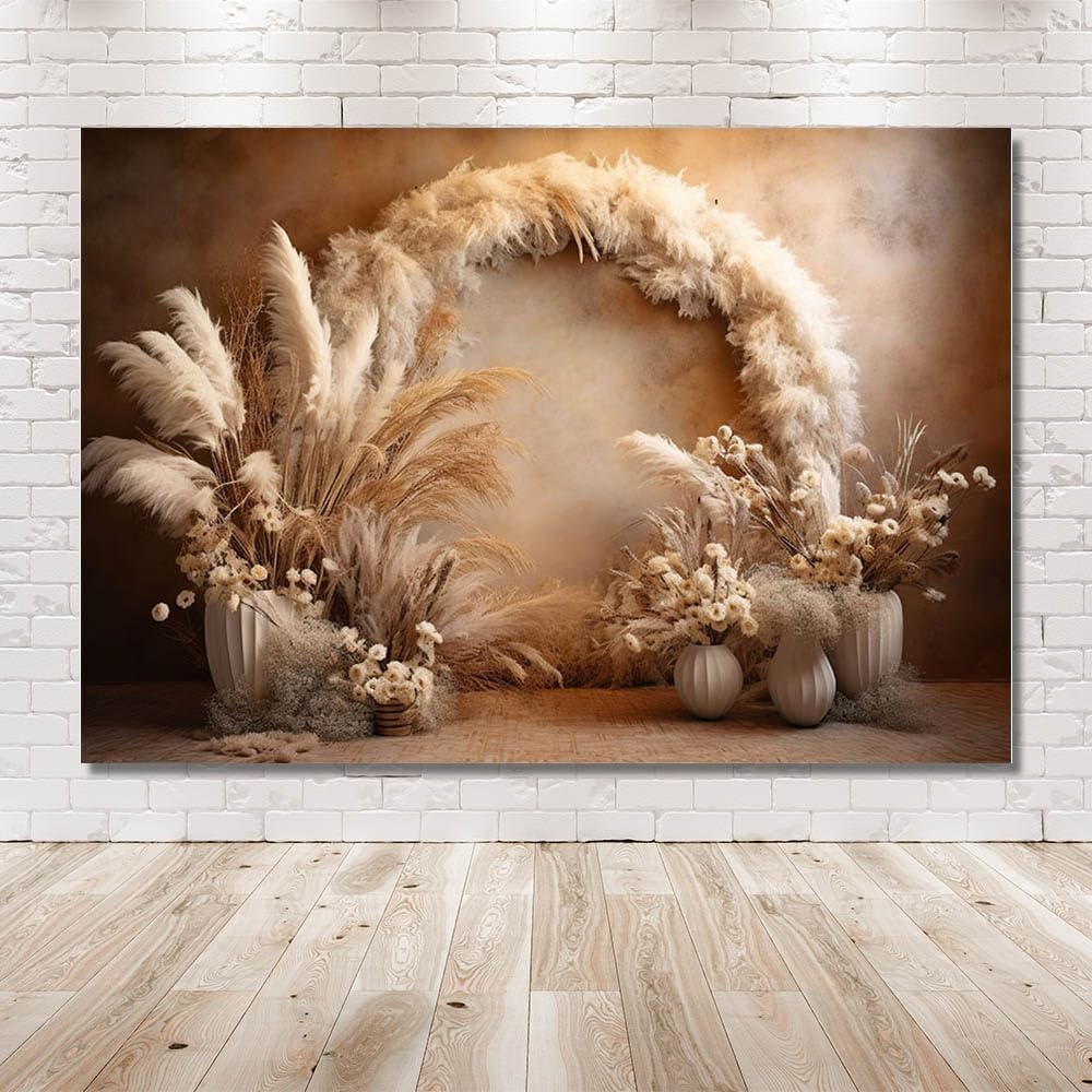 10x7ft Boho Floral Photography Backdrop