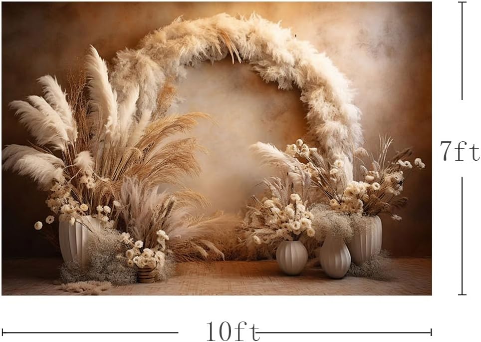 10x7ft Boho Floral Photography Backdrop