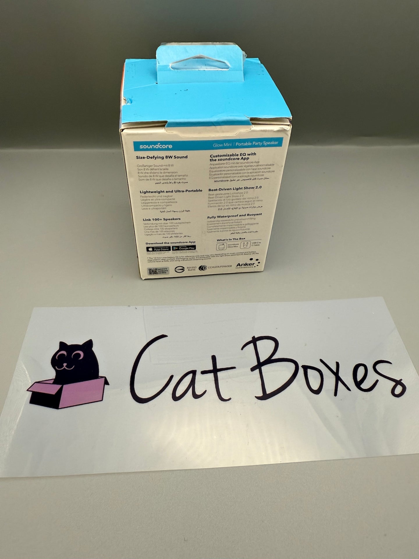 soundcore Glow Mini Portable Speaker, Bluetooth Speaker with 360^0 Sound, Light