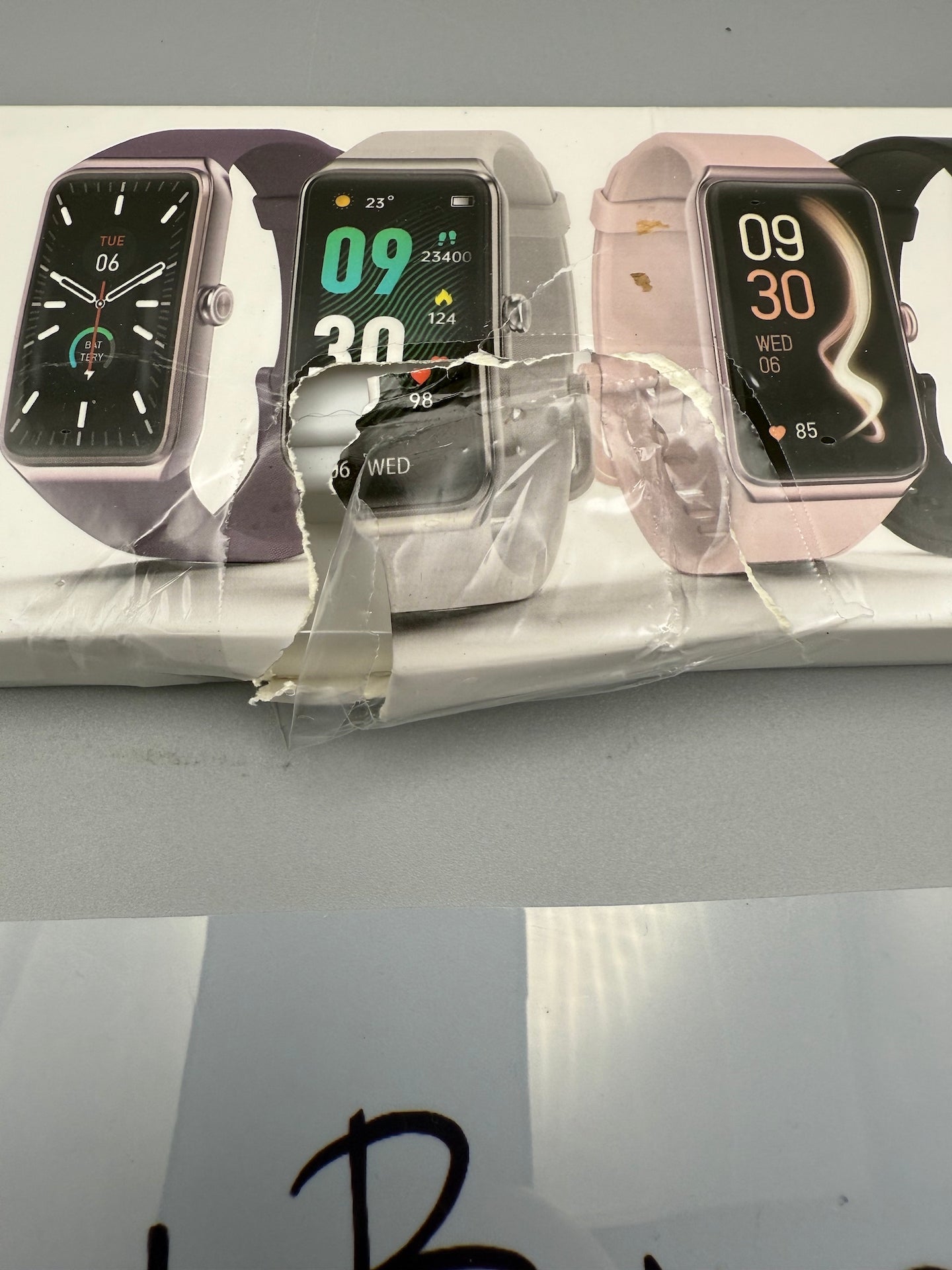 1.47" Fitness Tracker Smart Watch Activity Heart Rate Sleep Monitor Black