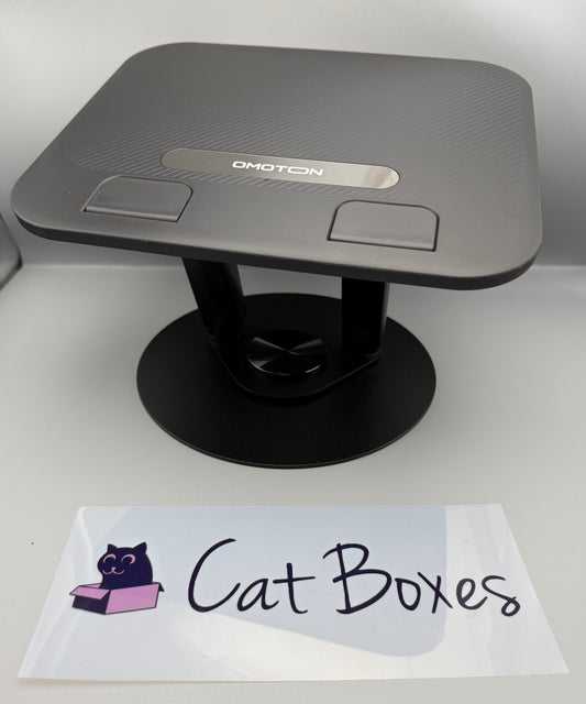 Omoton Laptop Stand for Desk, 360^0 Swivel Laptop Riser - Classic Black