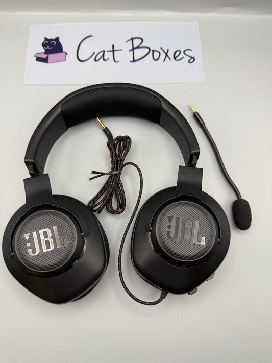 JBL Quantum 100M2 Wired Over-Ear Gaming Headset, Black