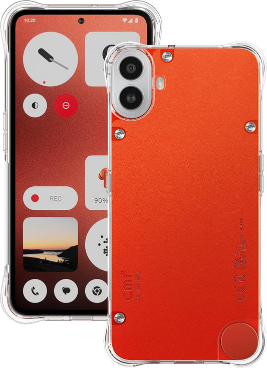 Foluu Crystal Clear Case for Nothing CMF Phone 1 2024
