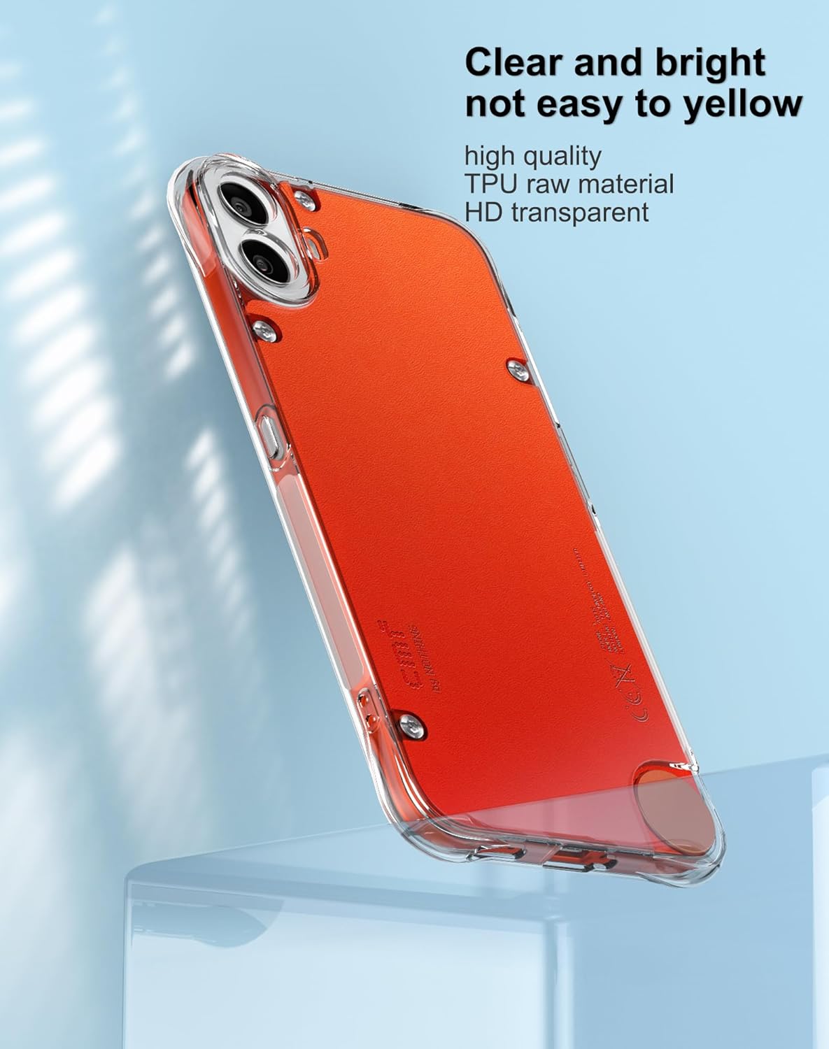 Foluu Crystal Clear Case for Nothing CMF Phone 1 2024