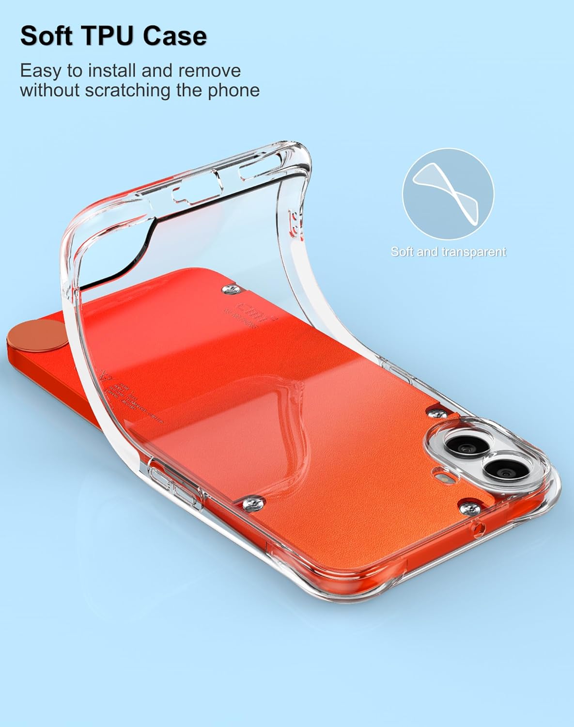Foluu Crystal Clear Case for Nothing CMF Phone 1 2024