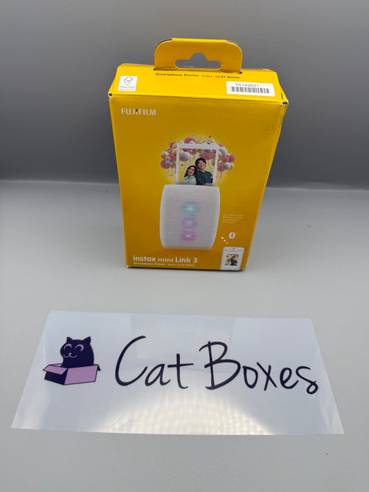 INSTAX Mini Film Format Link 3 Smartphone Photo Printer, Clay White finish