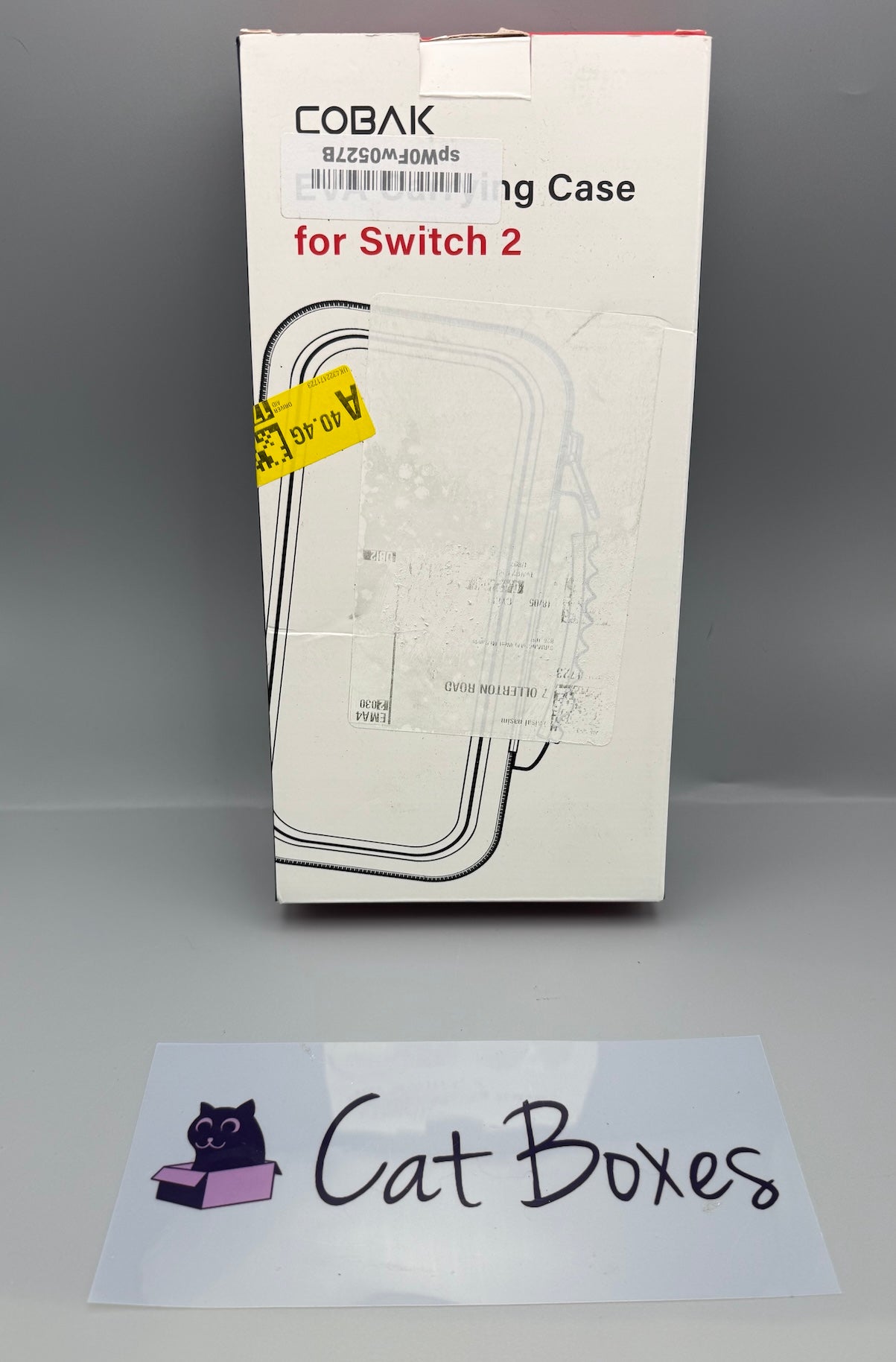 CoBak Nintendo Switch 2 Carry Case with Screen Protector Thumb Grips Black