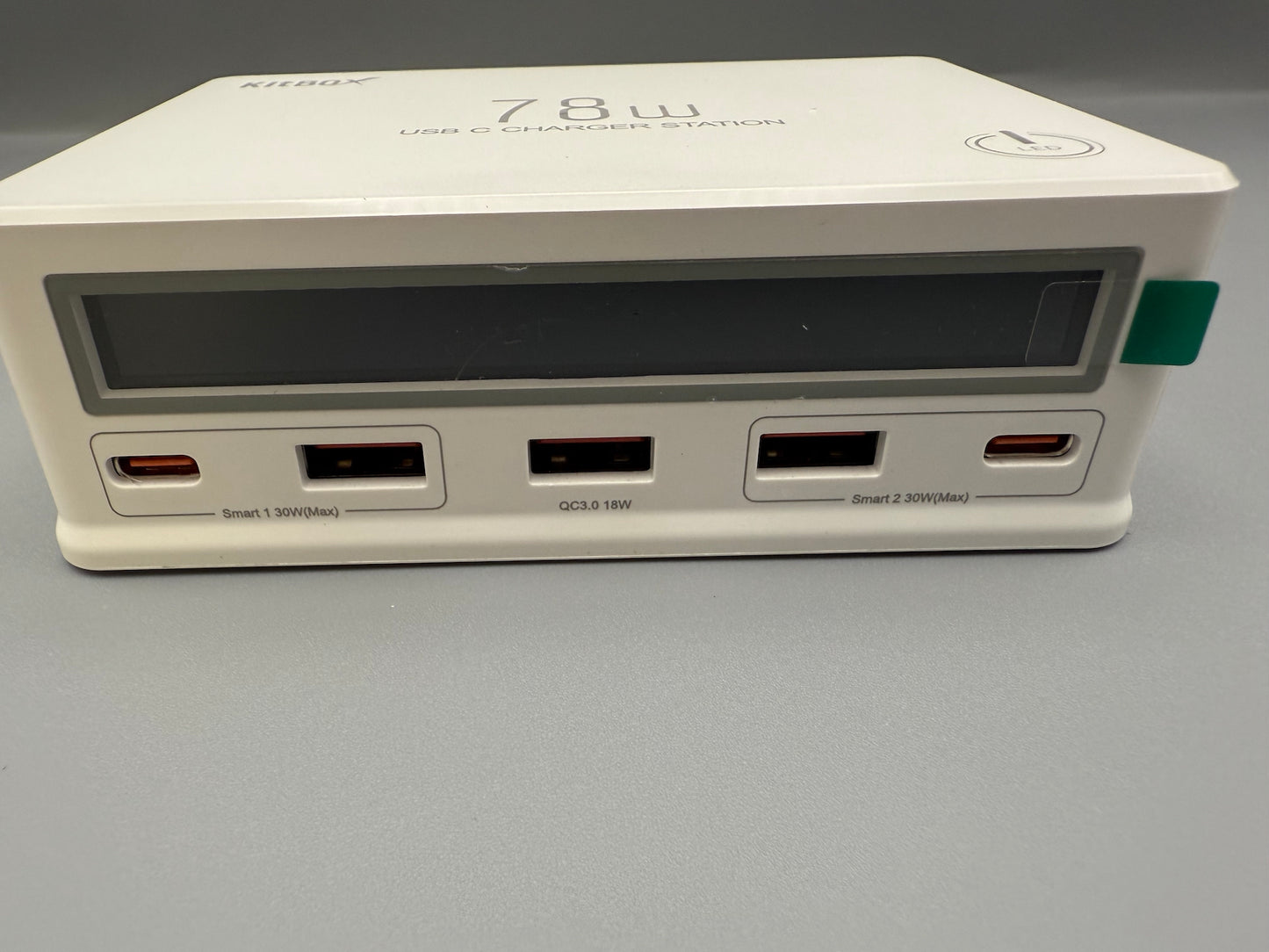 Hight Power USB C Charger Multi Charging Station with LCD Display