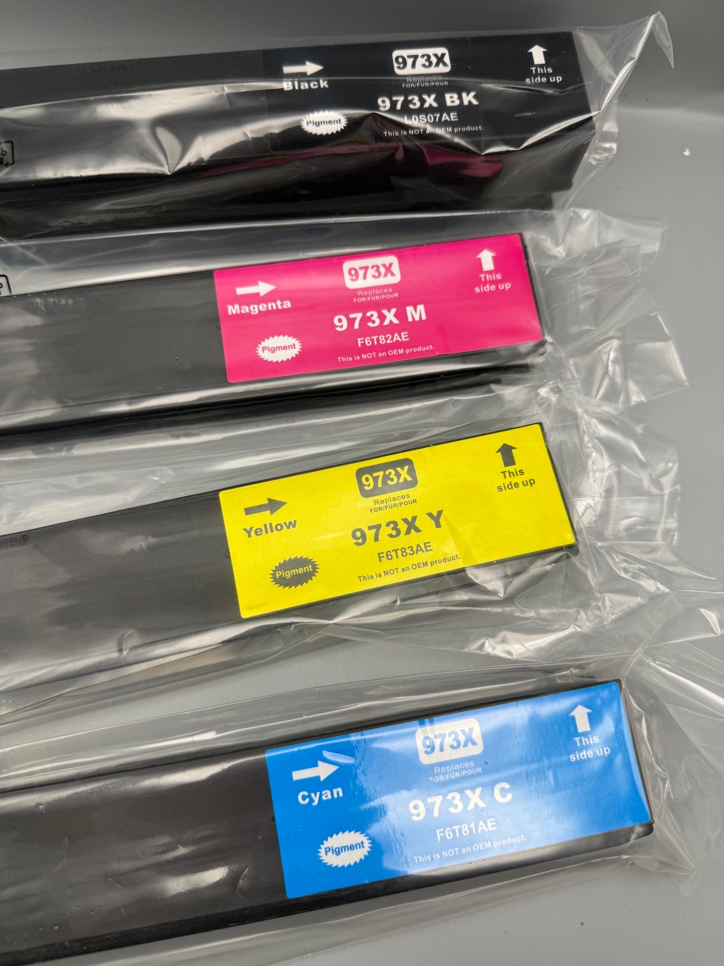 HP 973X Compatible Ink Cartridges CMYK 4 Pack PageWide Pro 477 577