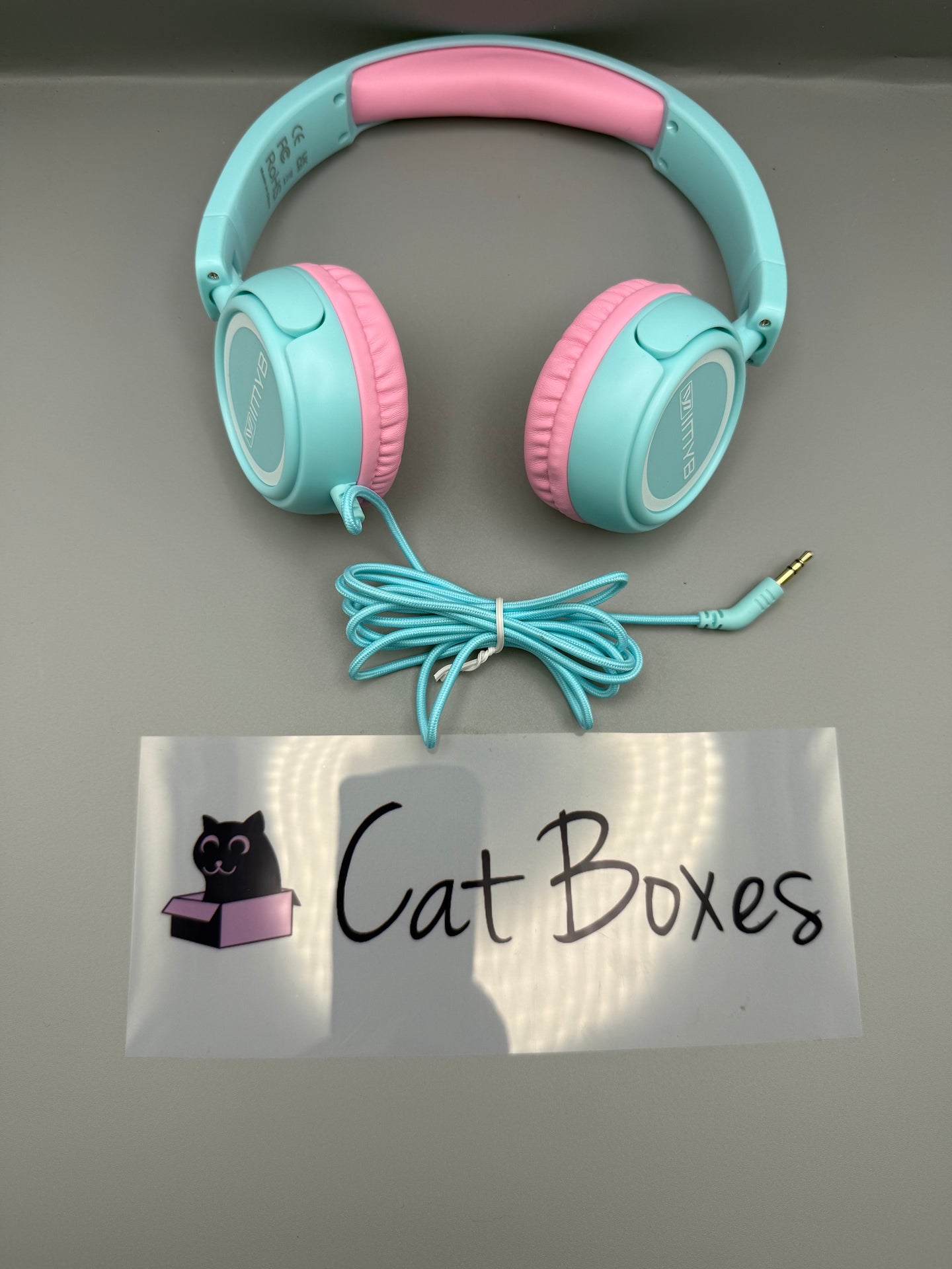 IMYB Kids Headphones, V1 Foldable Headphone for kids, Blue pink