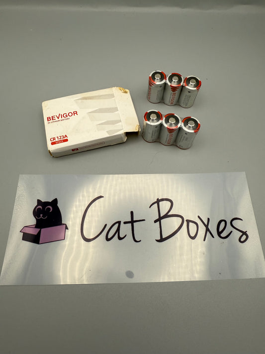 Bevigor CR123A 3V Lithium Battery, 6 Pack CR123A Batteries