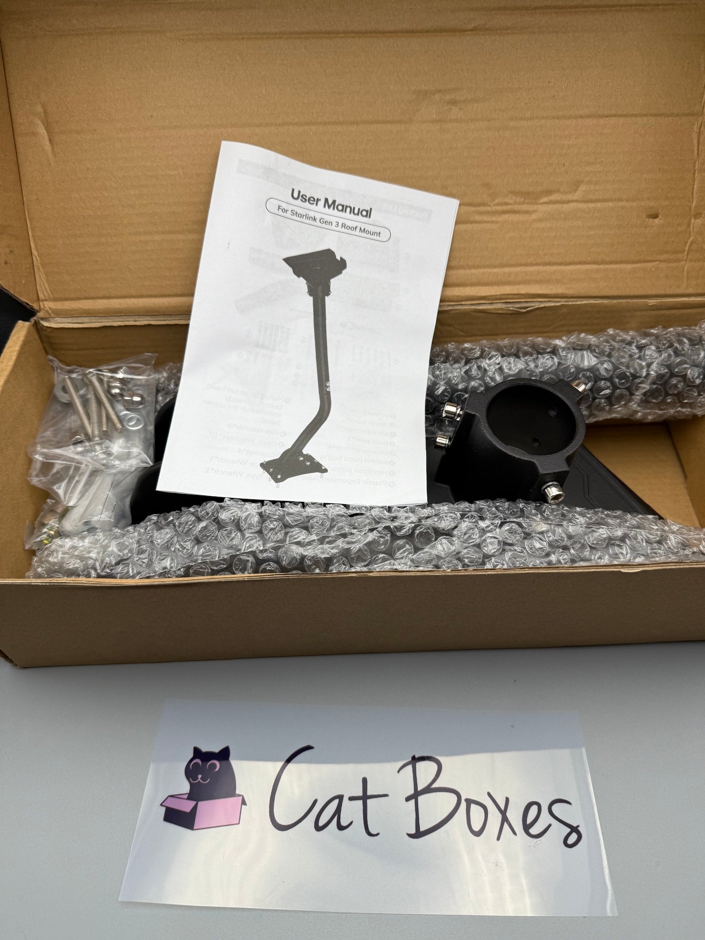 Bindokun Starlink Gen 3 Mount, Starlink Wall Mount Compatible with V3 Starlink