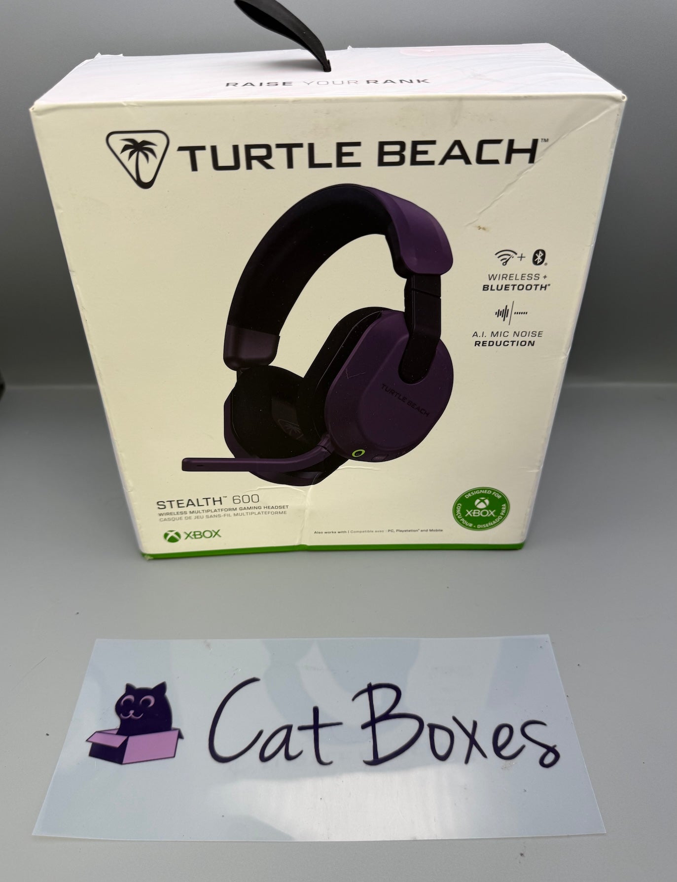 Turtle Beach Stealth 600 Gen 3 Wireless Xbox Headset Purple USB Dongle