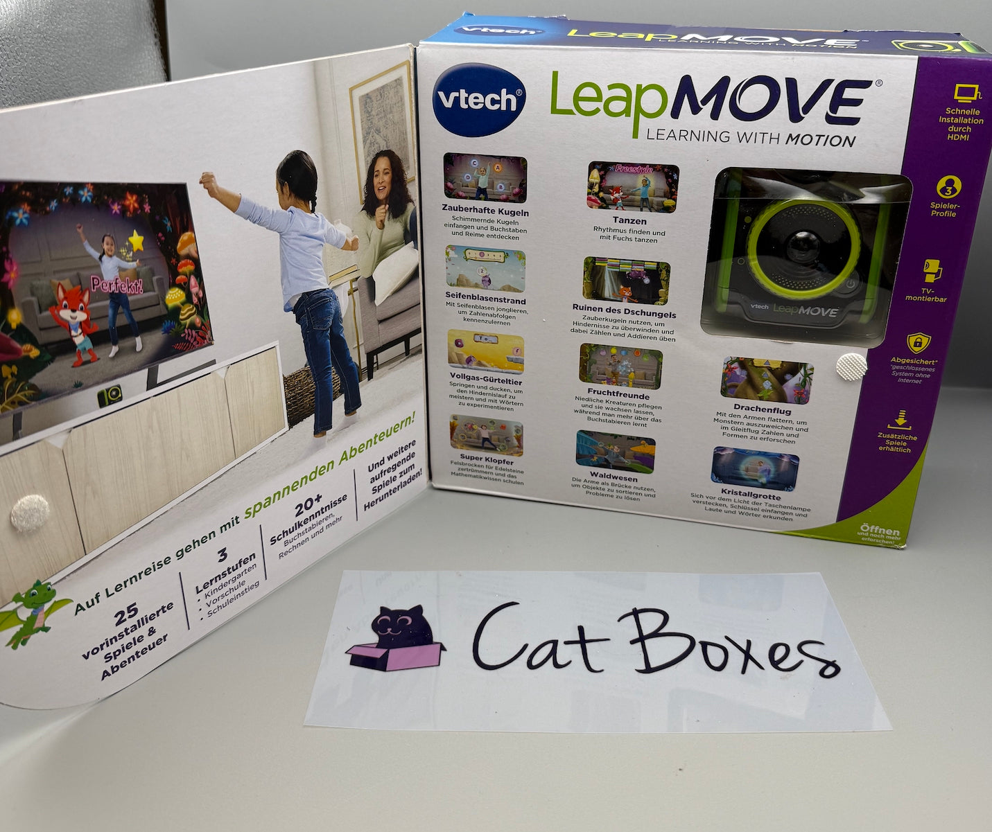 VTech LeapMove Interactive Learning Console *German Version* HDMI *Tatty Box*