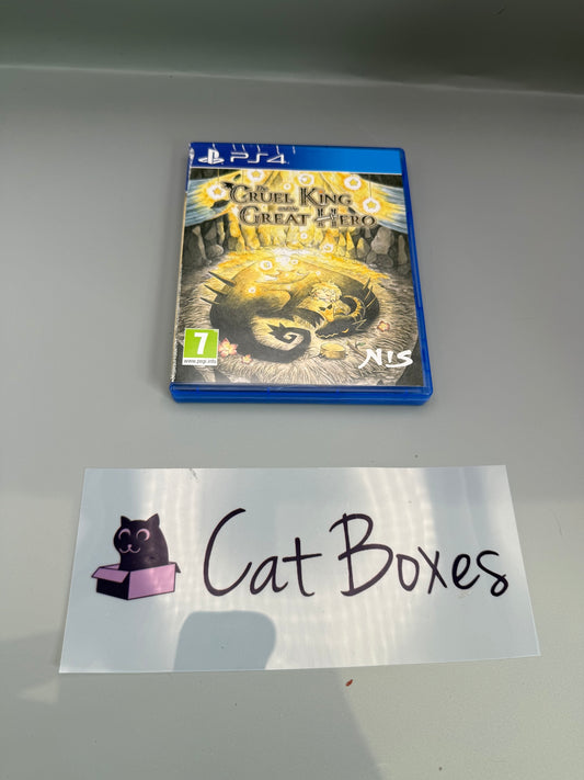 PS4 The Cruel King and the Great Hero Game Complete Tested