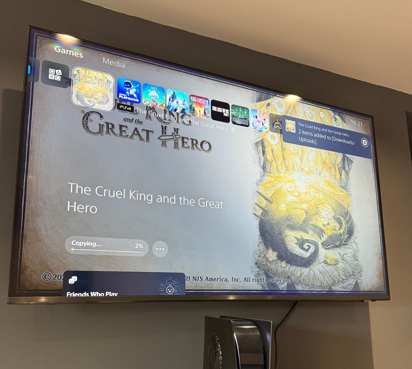 PS4 The Cruel King and the Great Hero Game Complete Tested