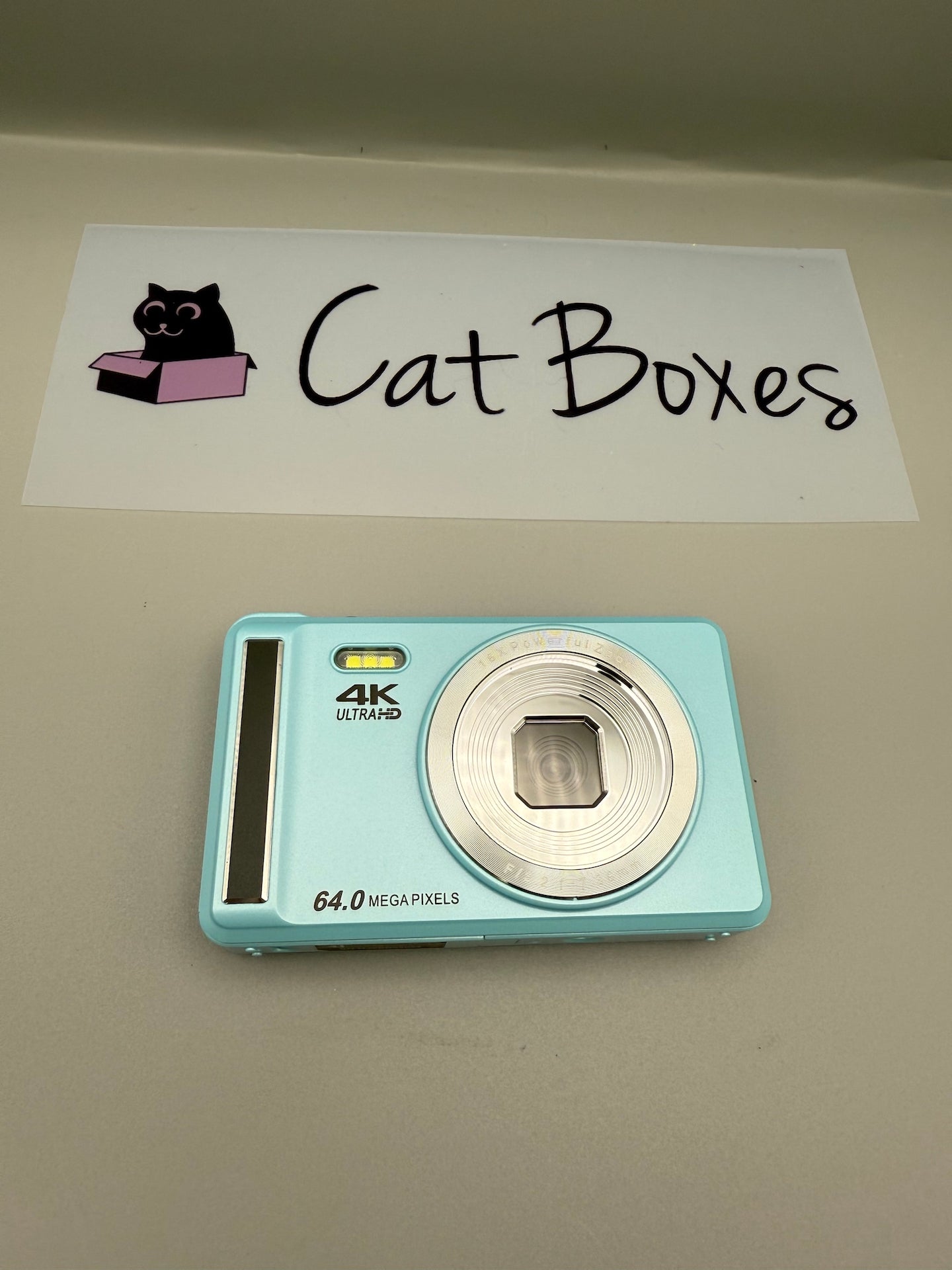 Digital Camera 4K 64MP Digital Camera with 32G SD Card - aqua