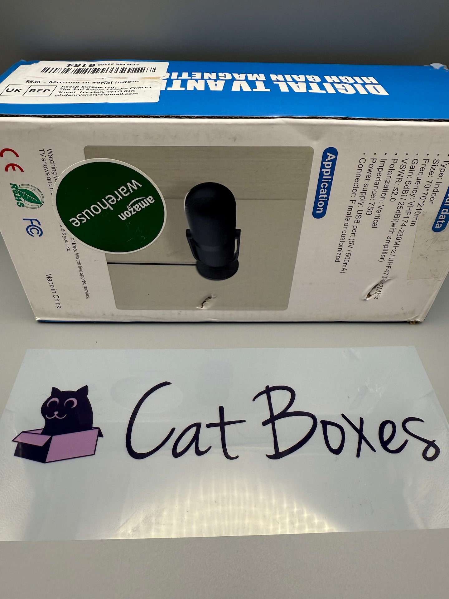 Mozone Indoor TV Aerial 560+ Miles Range TV Ariels Indoor with Amplifier Signal