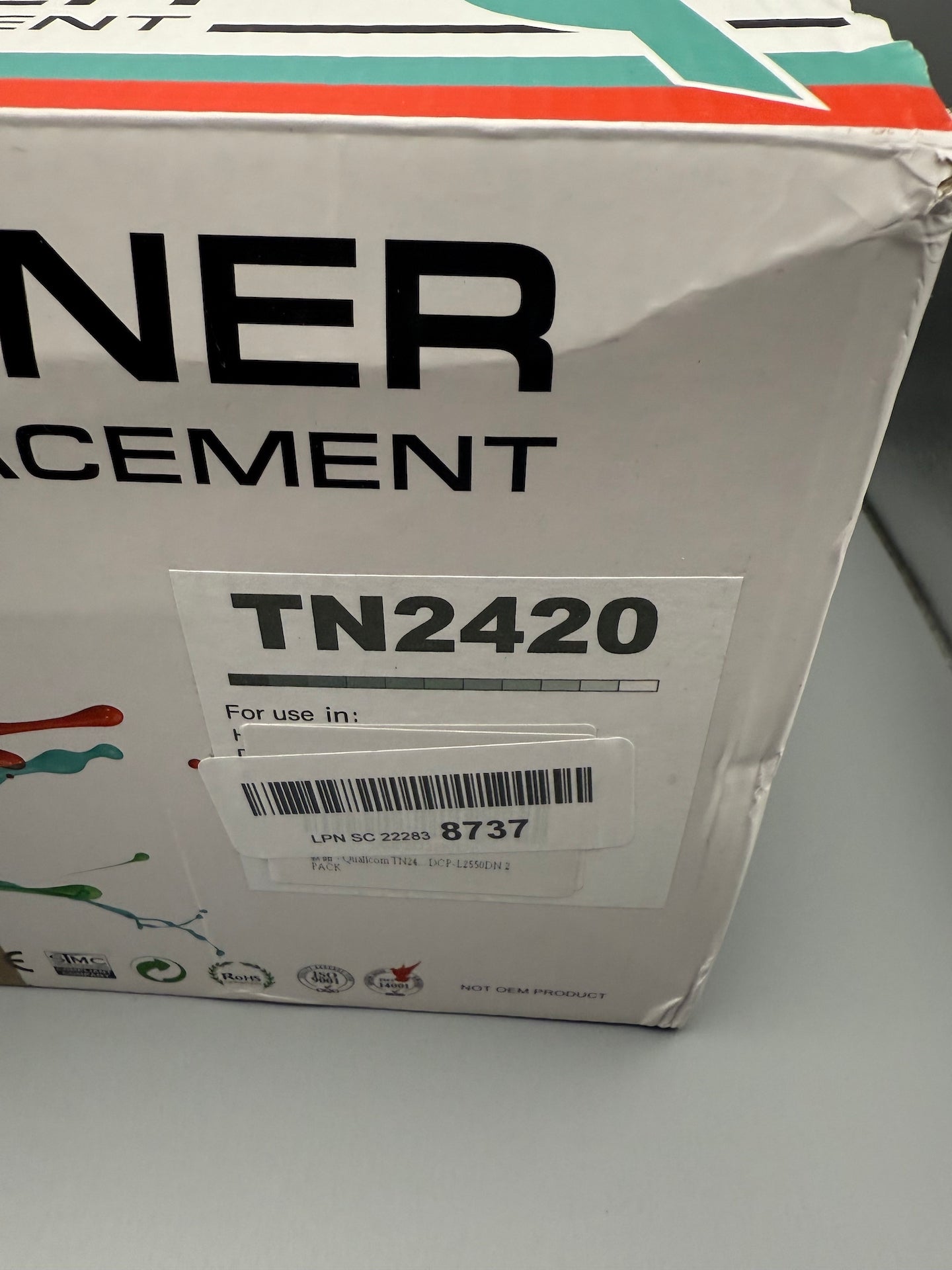 Brother TN2420 TN2410 Compatible Toner Cartridges 2 Pack Black HL L2350