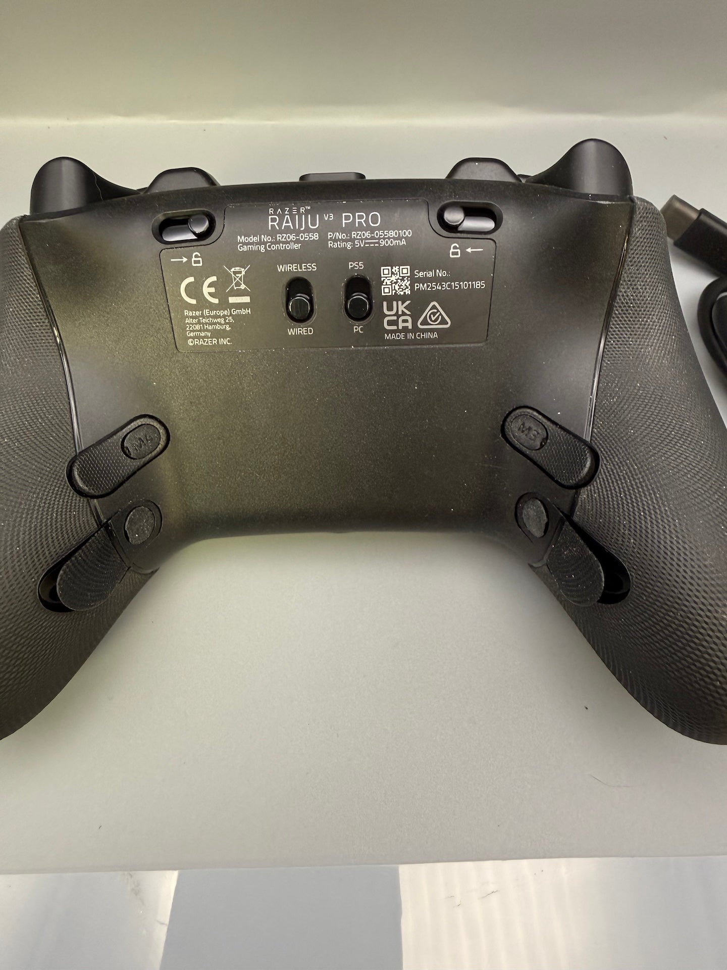 Razer Raiju V3 Pro Controller + Genuine Cable - Wired - Working *Spares Repair*