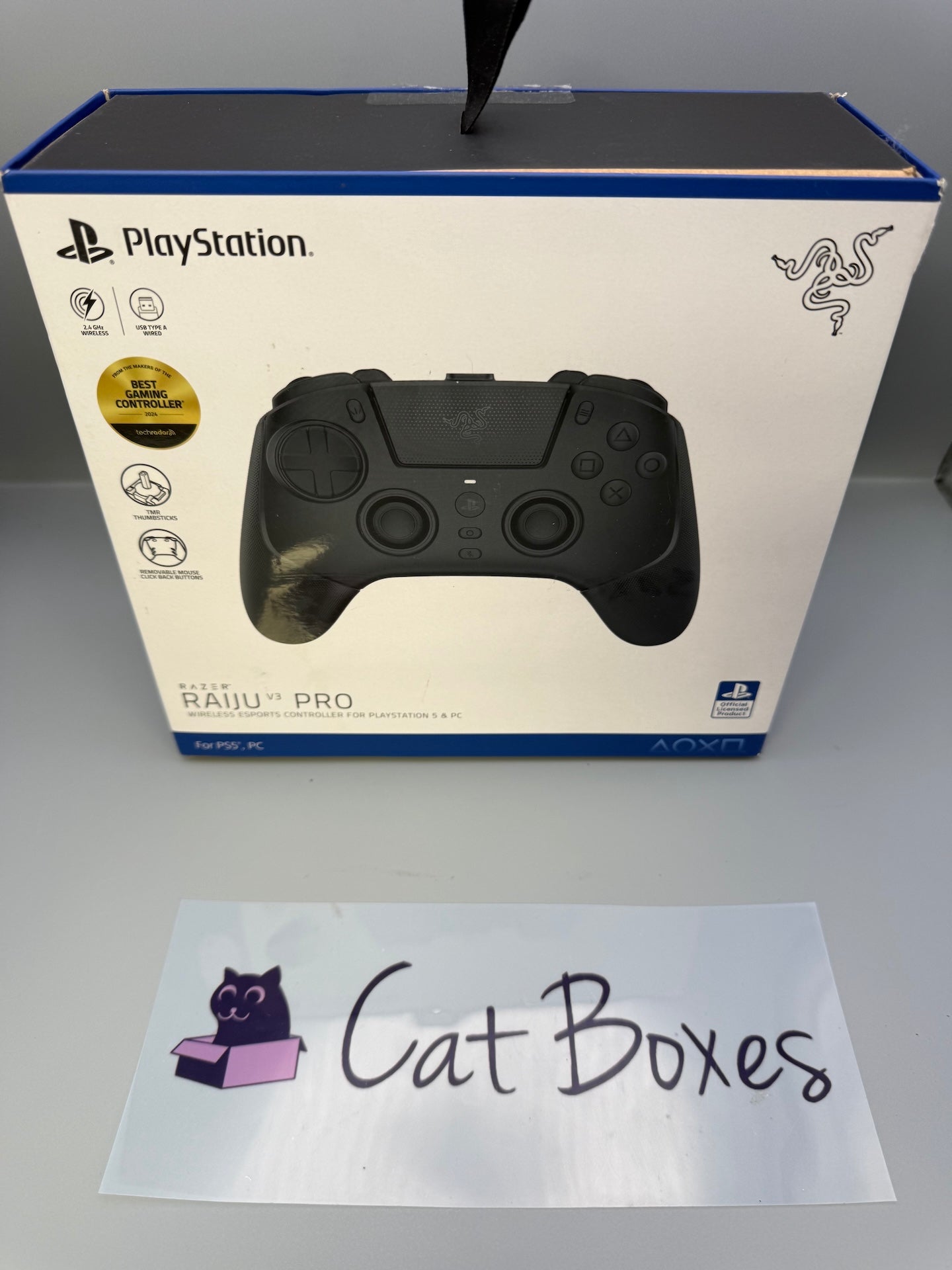 Razer Raiju V3 Pro Carry Case Box Spare Thumbsticks Accessory Bundle