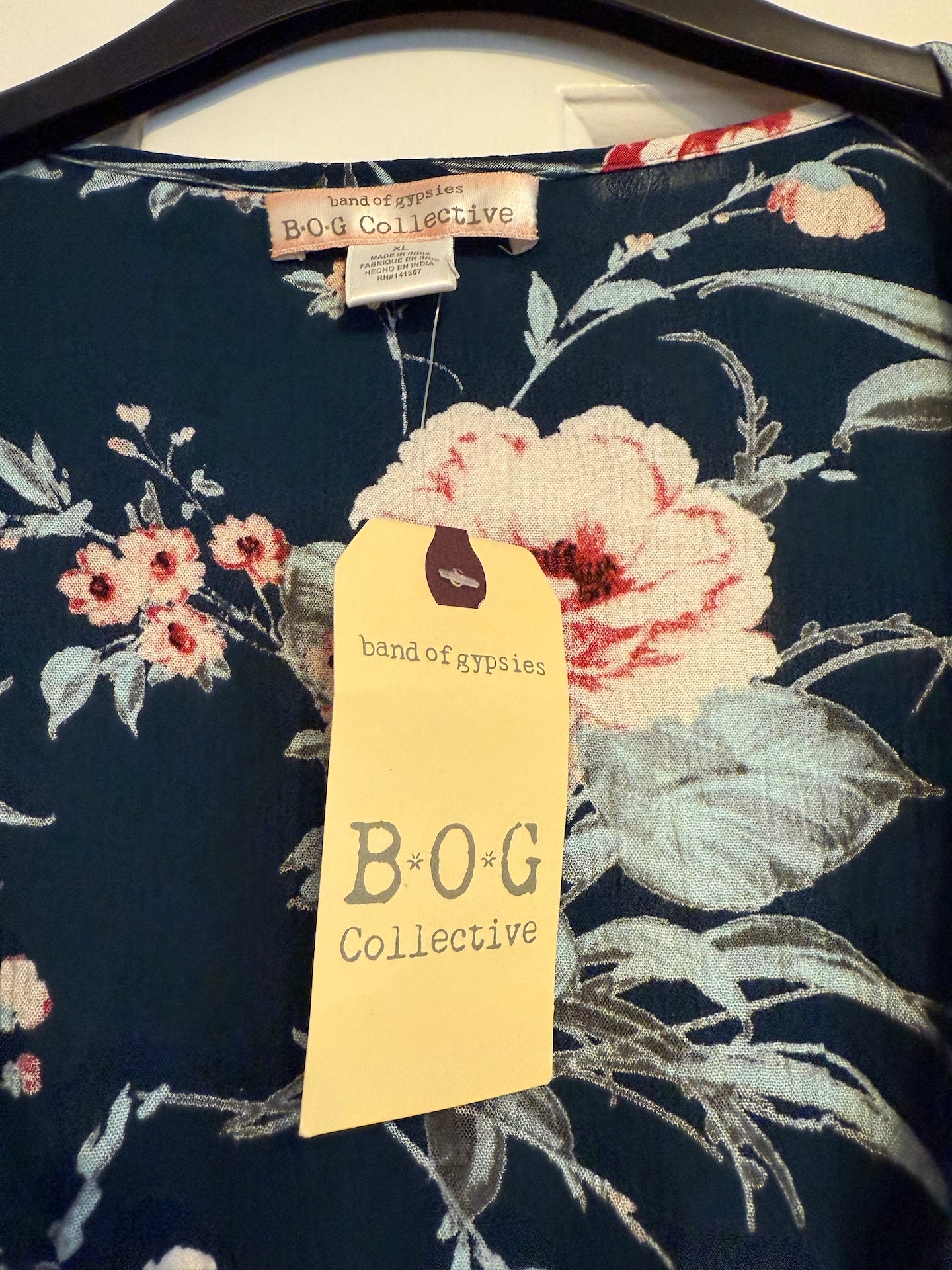 Band of Gypsies Floaty Top/ Dress - Blue - Size XL/18