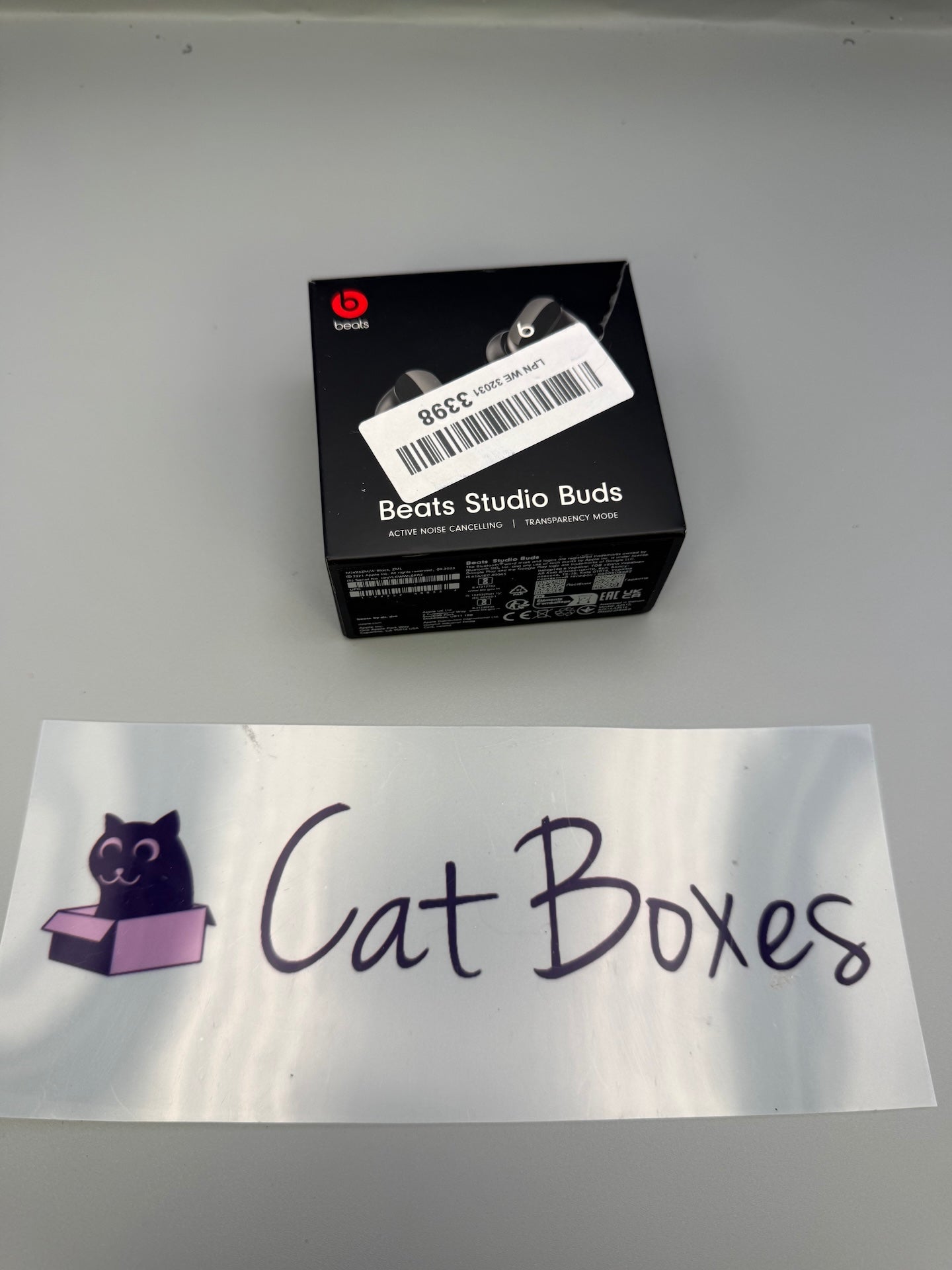 Genuine Beats Studio Buds Ear Tips S/L USB-C Cable & Box Black