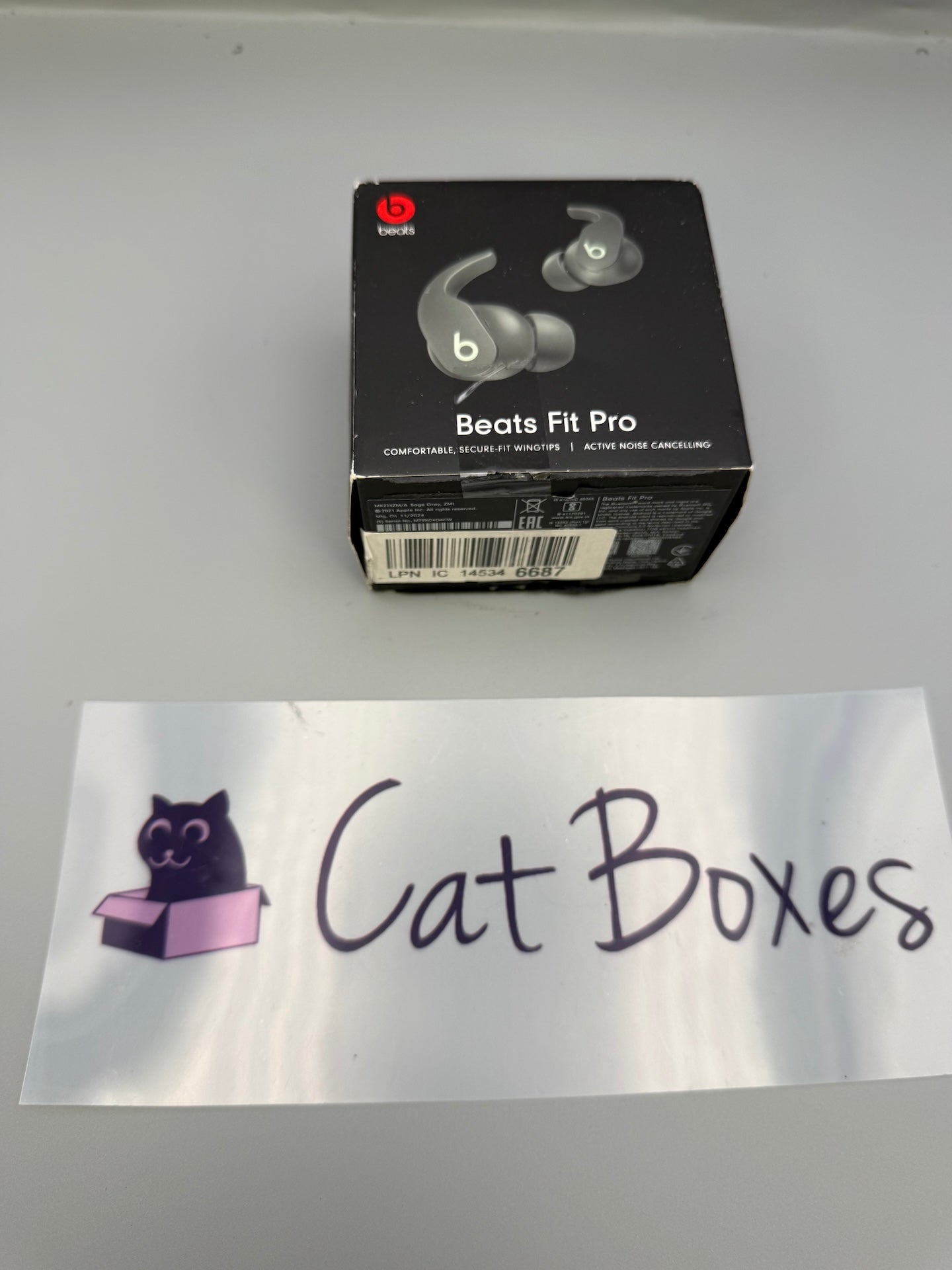 Genuine Beats Fit Pro Ear Tips S/L USB-C Cable Sage Grey & Box