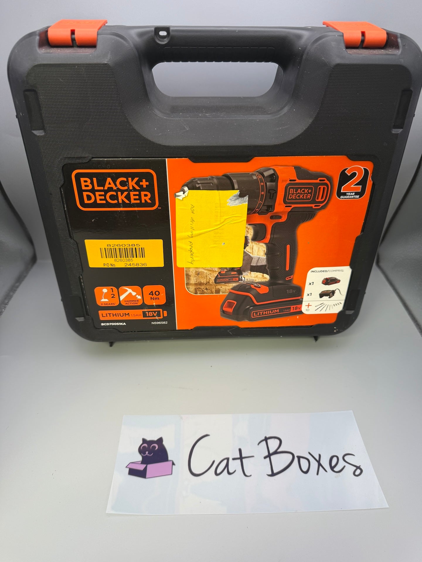 Black+Decker 18V PowerConnect - 1.5Ah Battery, Charger & Carry Case