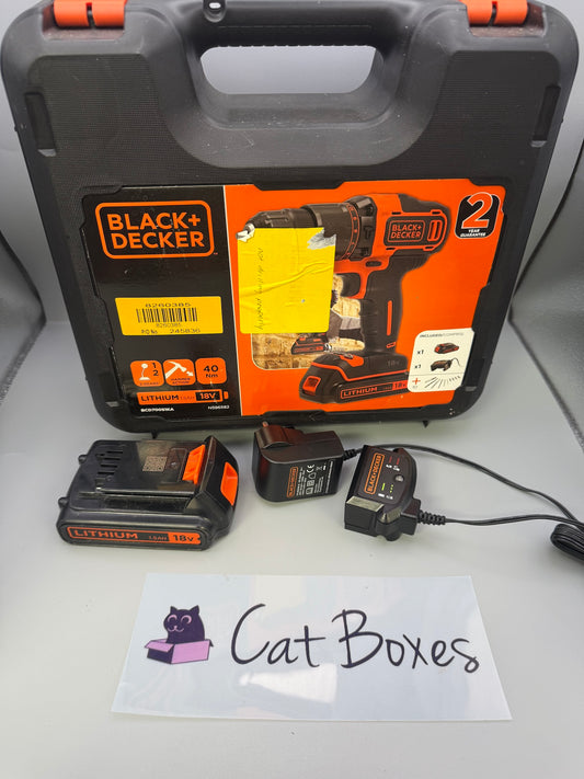 Black+Decker 18V PowerConnect - 1.5Ah Battery, Charger & Carry Case