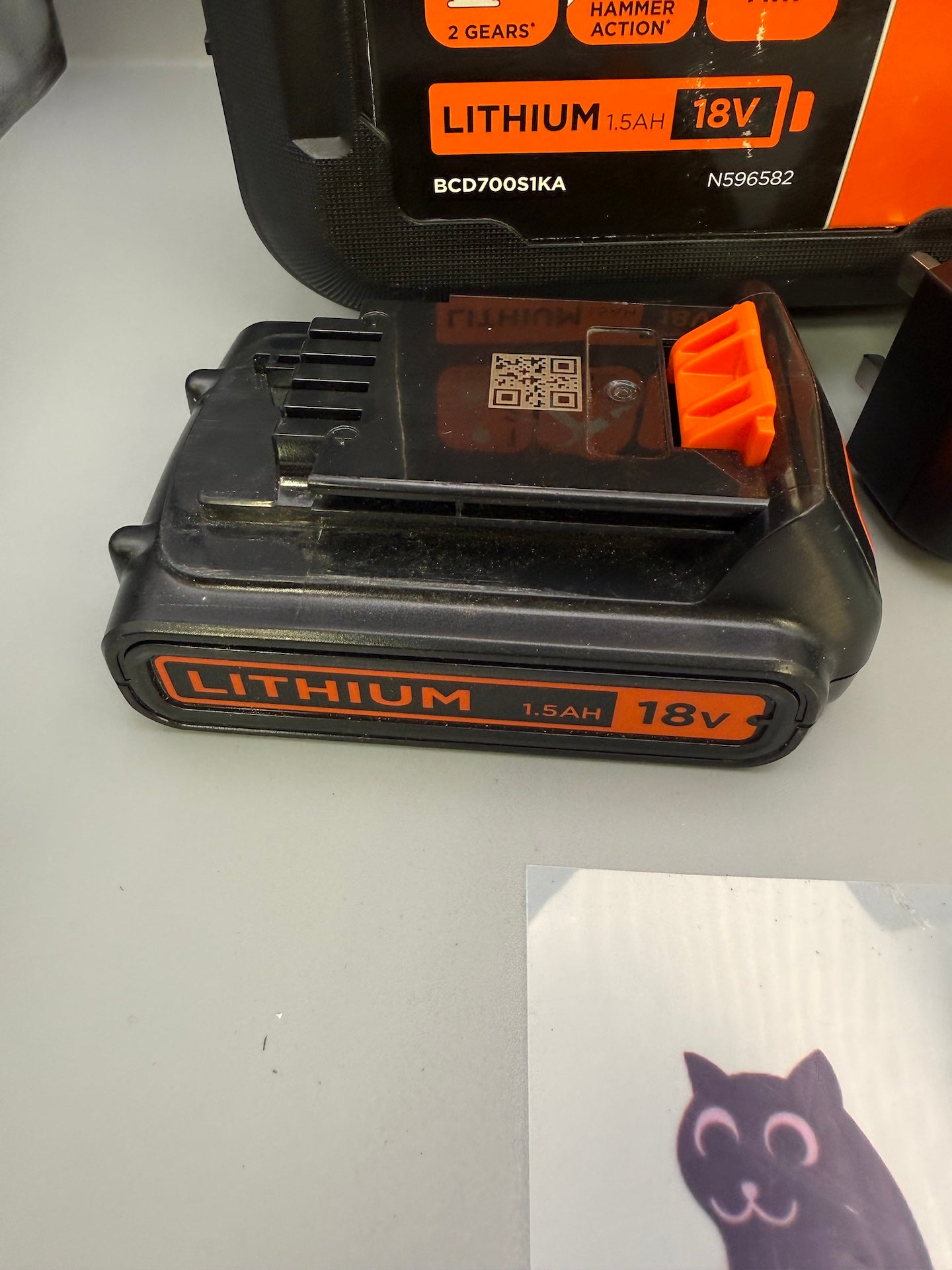 Black+Decker 18V PowerConnect - 1.5Ah Battery, Charger & Carry Case