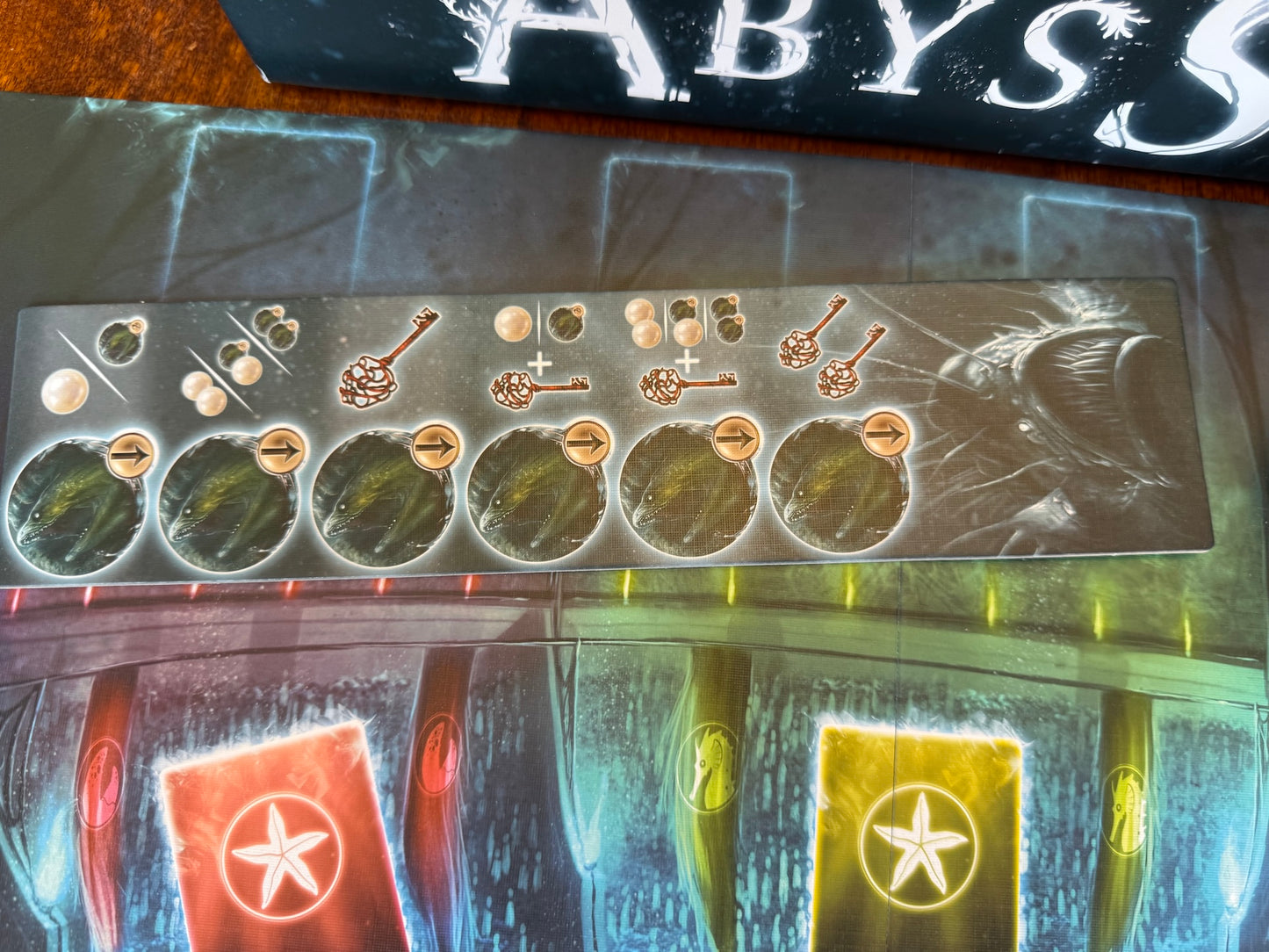 Abyss Board Game Replacement Spare Parts Board Pearls Shells Tokens *Incomplete*