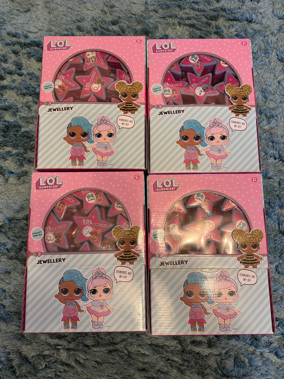 LOL Surprise Jewellery Job Lot – 96 Mystery Stars – 4x Retail Boxes MGA