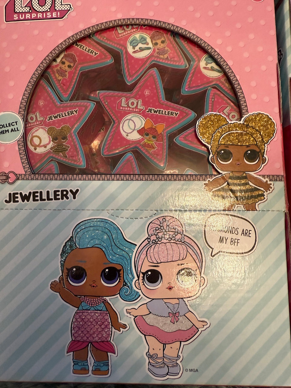 LOL Surprise Jewellery Job Lot – 96 Mystery Stars – 4x Retail Boxes MGA