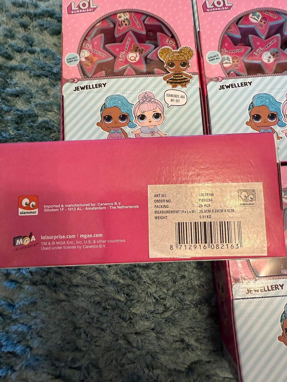 LOL Surprise Jewellery Job Lot – 96 Mystery Stars – 4x Retail Boxes MGA