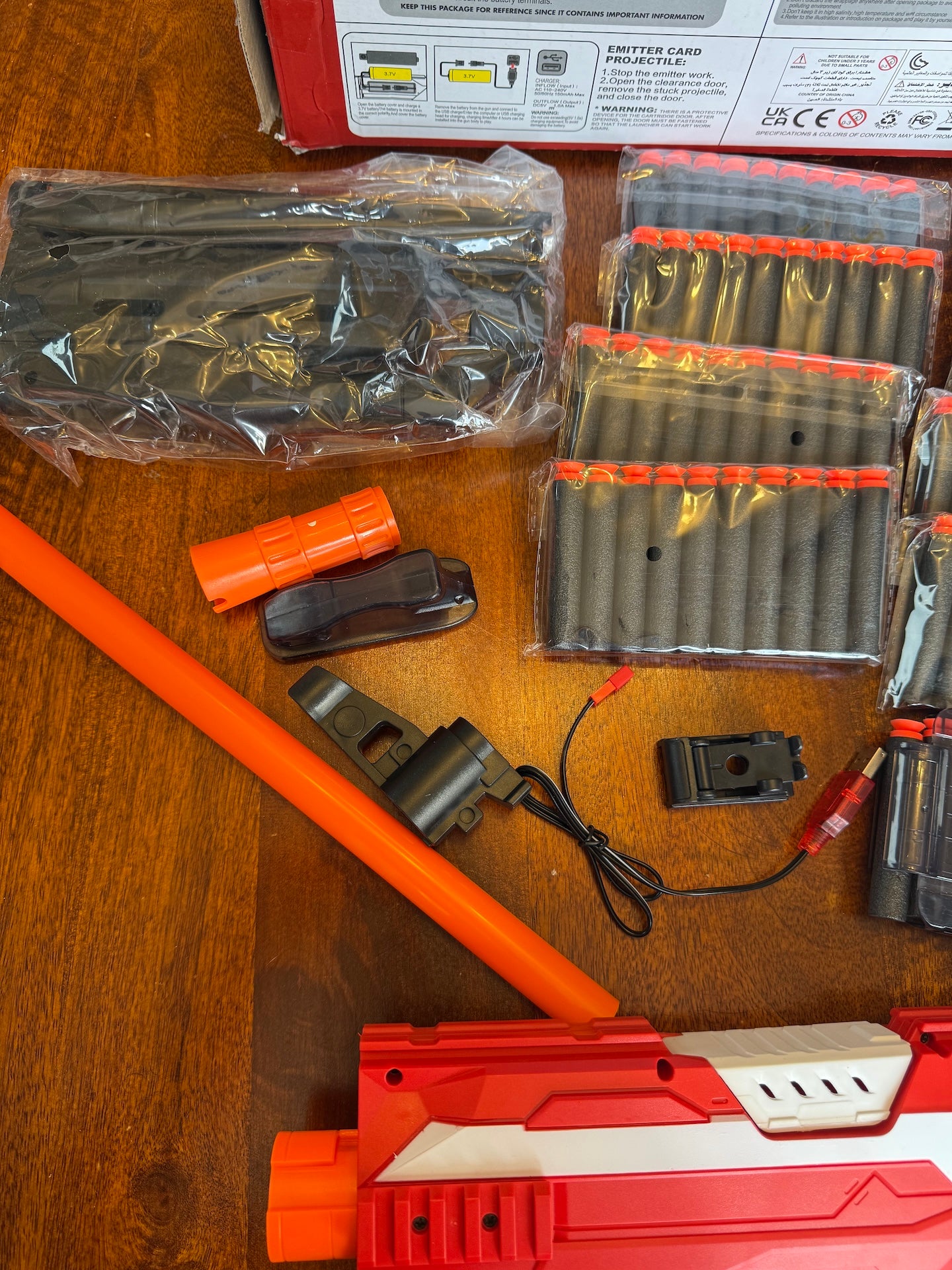 FoMass Launcher Quick Shot QHX-551A-6 Electric Foam Dart Blaster *Incomplete*