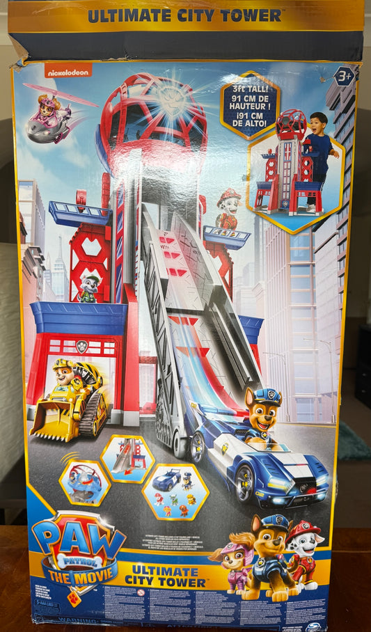 Paw Patrol The Movie Ultimate City Tower - Missing Side Ramp, Tatty Box