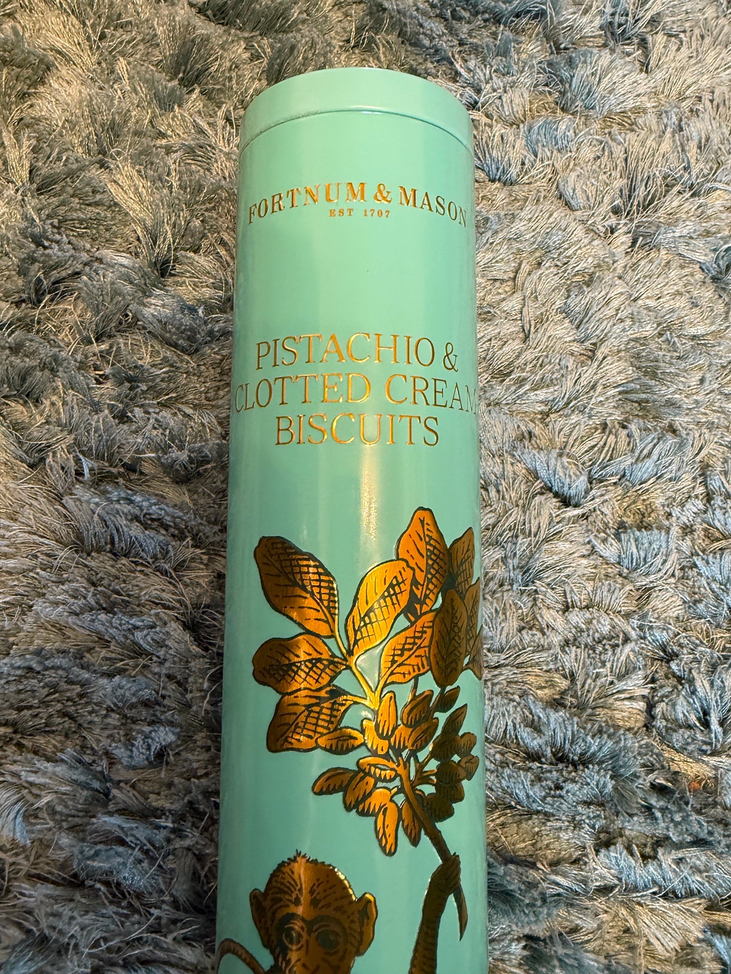 Fortnum & Mason Pistachio & Clotted Cream Biscuit Tin Empty 250g
